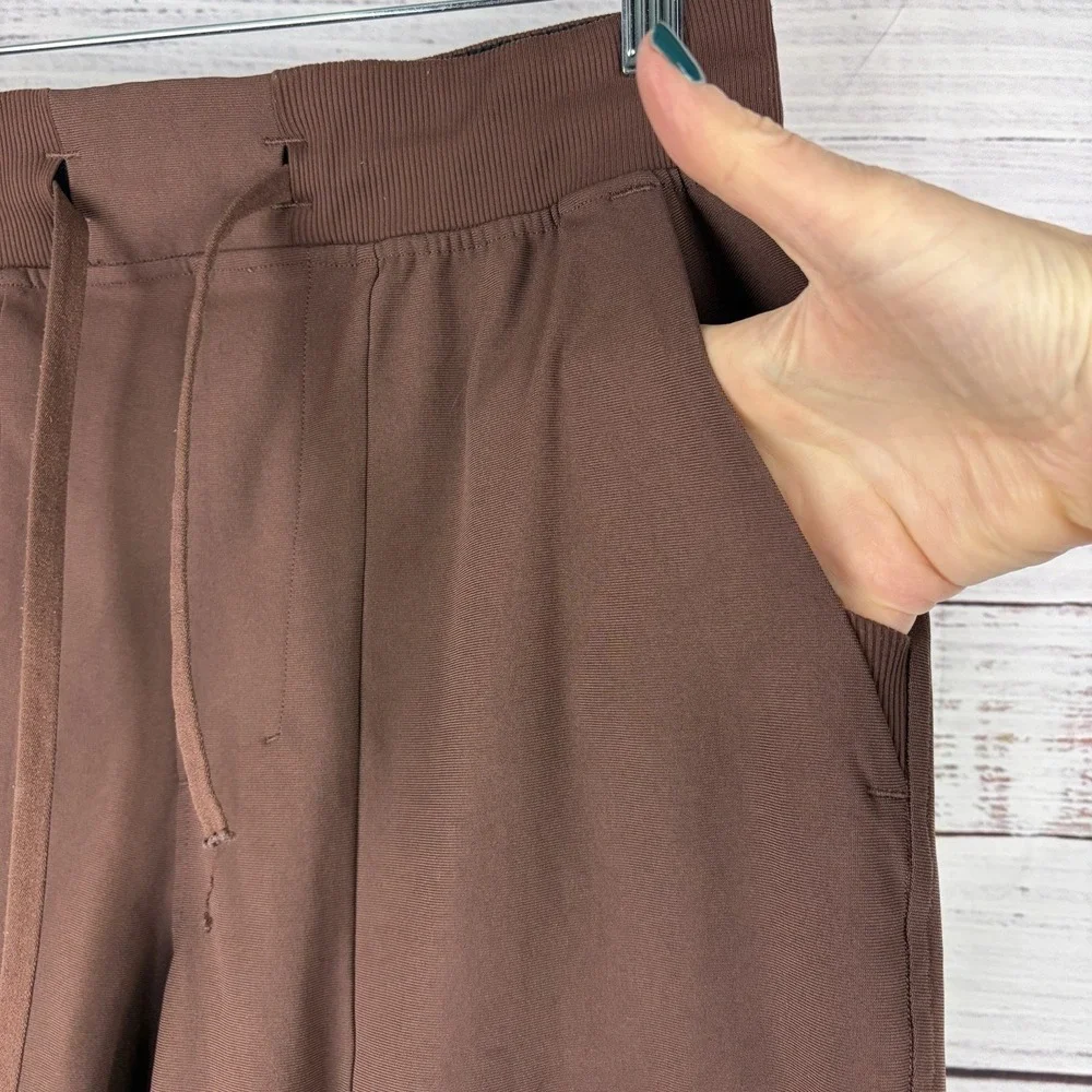 Lululemon Jogger Pants Mens Small Brown Earth ABC Warpstreme Athleisure Gym READ